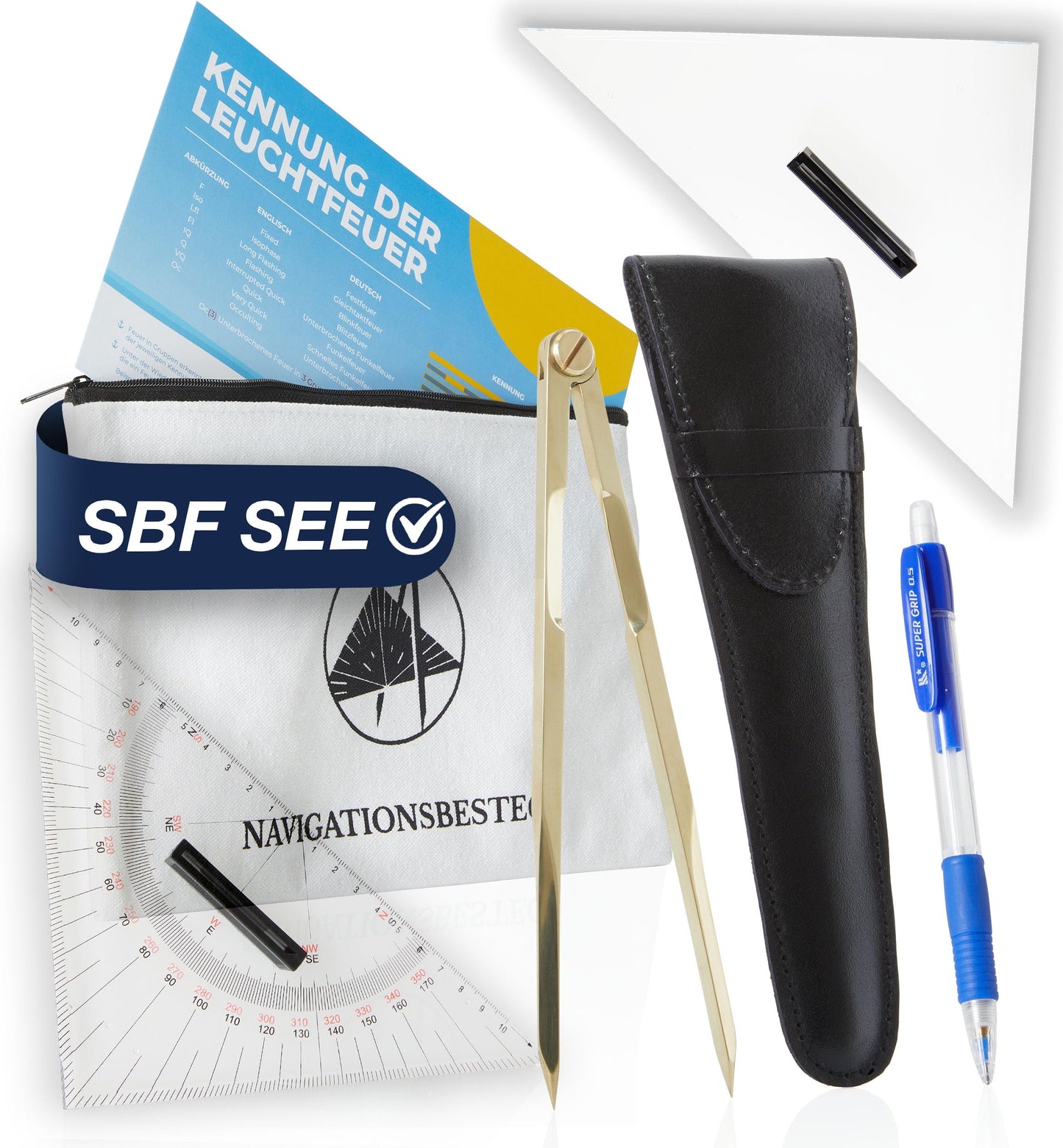 Navigationsbesteck für den Sportbootführerschein &  SKS